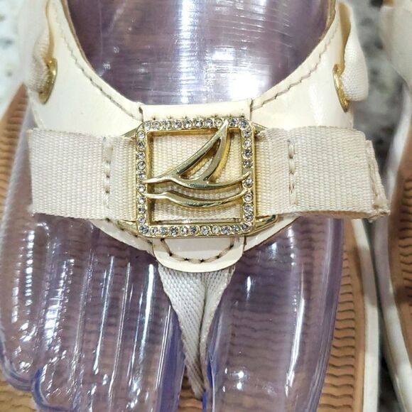 Sperry Women's Sparkly Cream Sandals, Size 8 - Picture 2 of 9